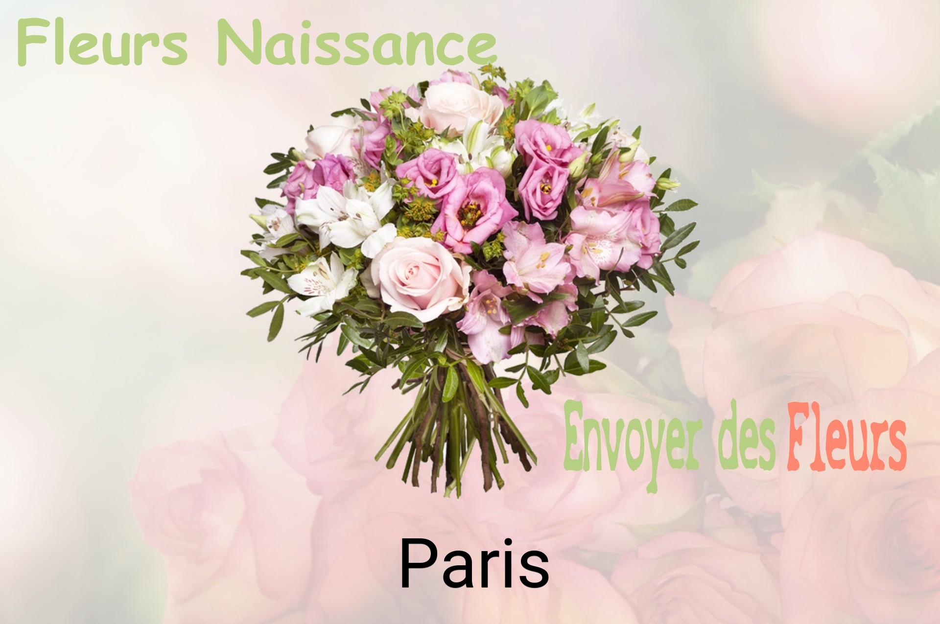 Bouquet de fleurs de naissance livré à Paris